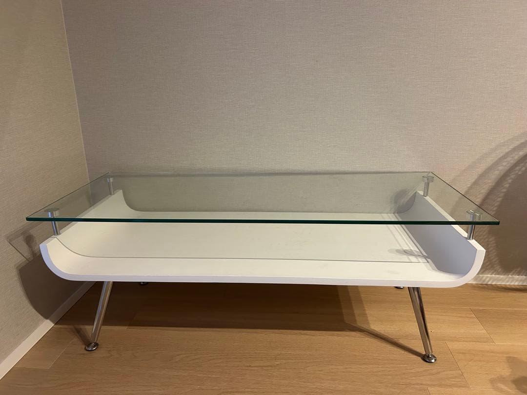 ガラステーブル机 (送料込み)