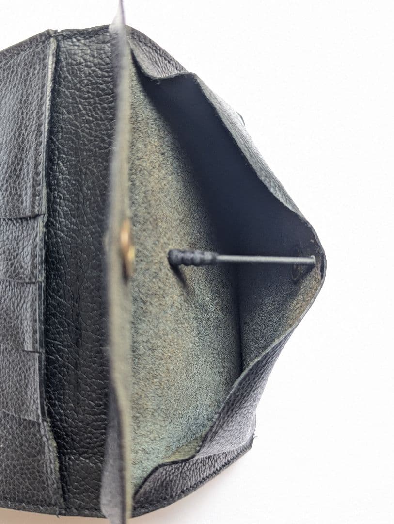 イルビゾンテ IL BISONTE 手帳型 2つ折り財布 ブラック 男女兼用