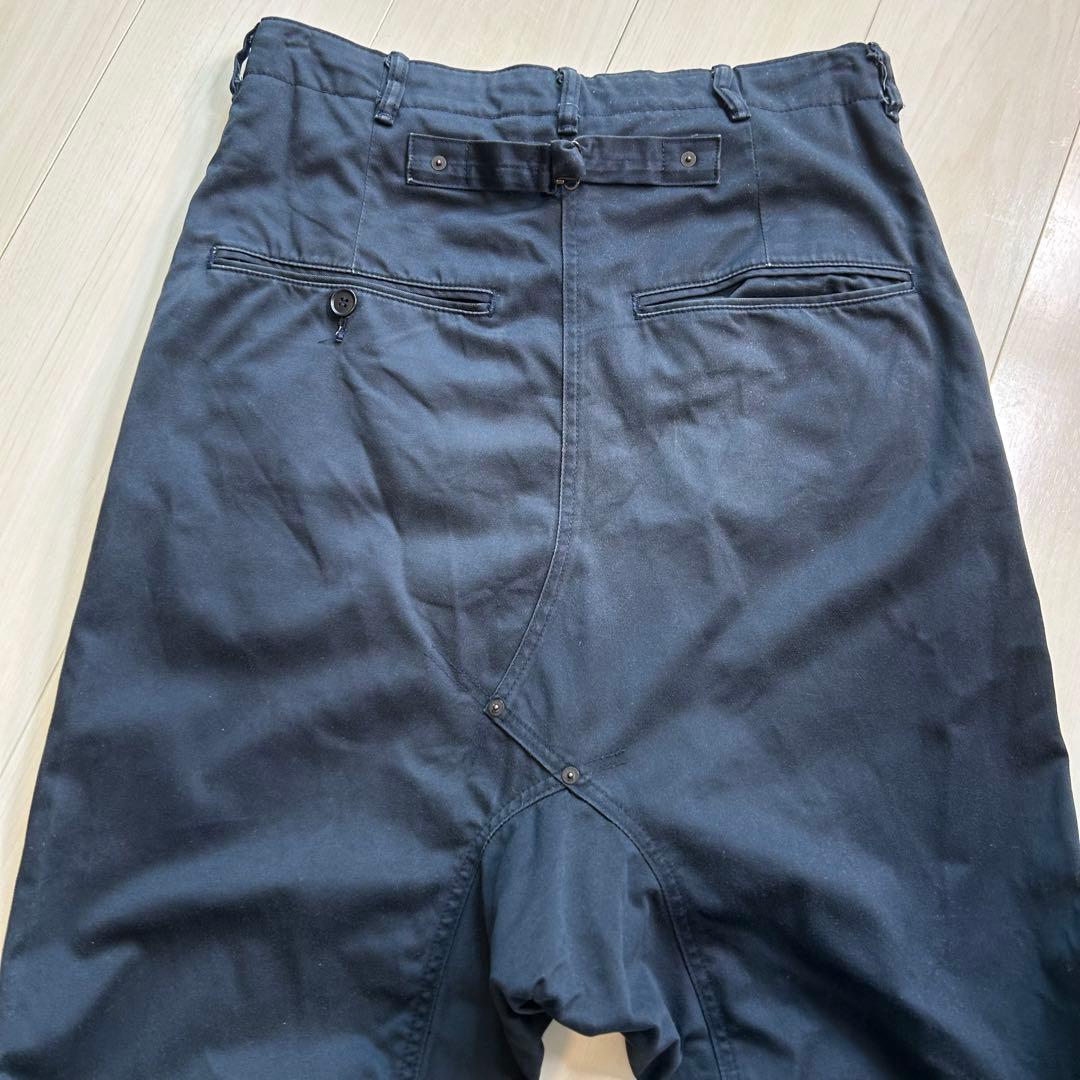 GANRYU ガンリュウ サルエルパンツ チノパン ネイビーL コムデギャルソン