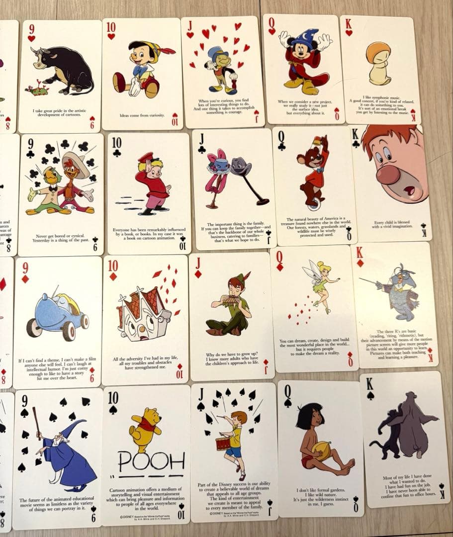 ディズニーストア25周年記念 非売品トランプ コンプリート