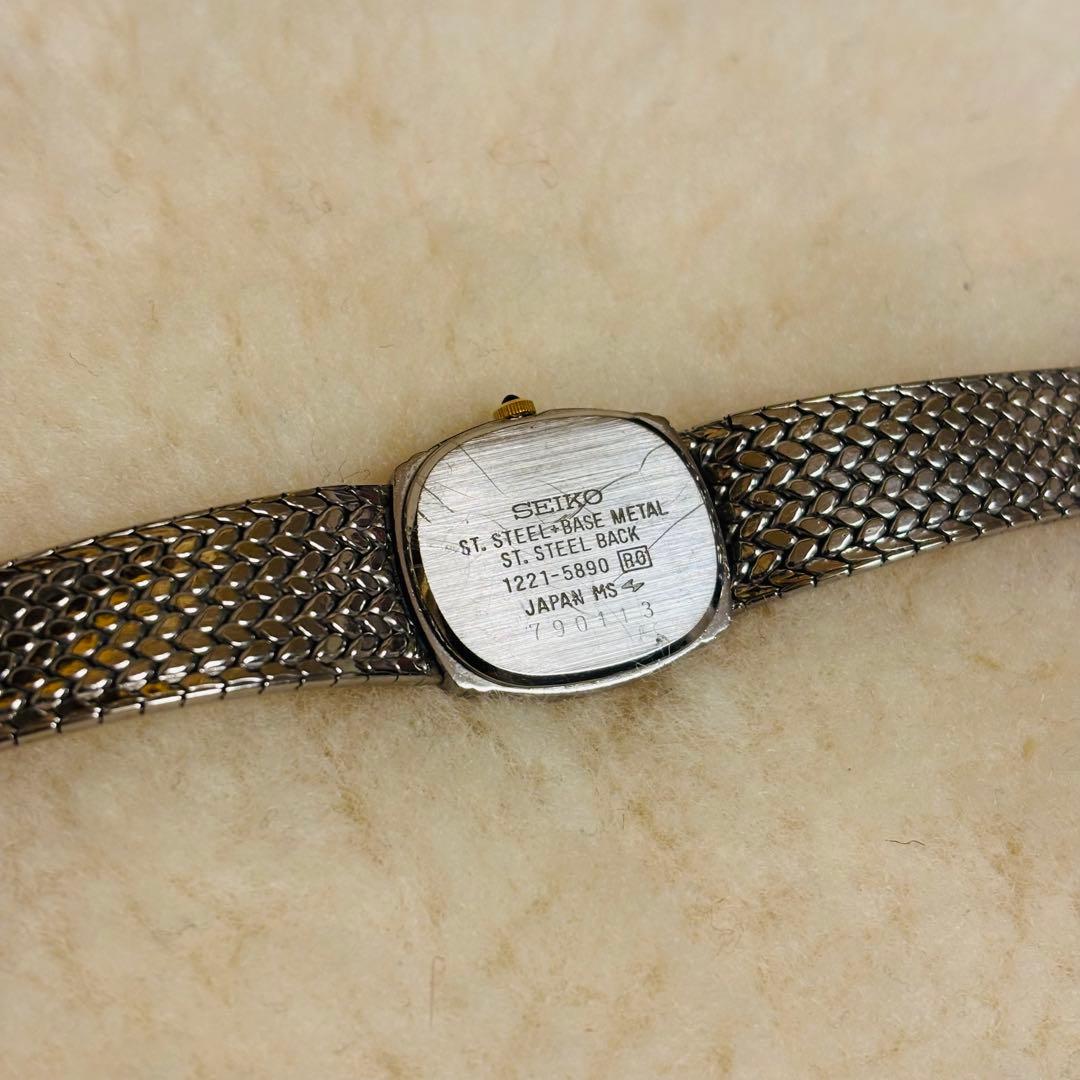 稼働品 SEIKO セイコー エクセリーヌ レディース腕時計 クォーツ シルバー