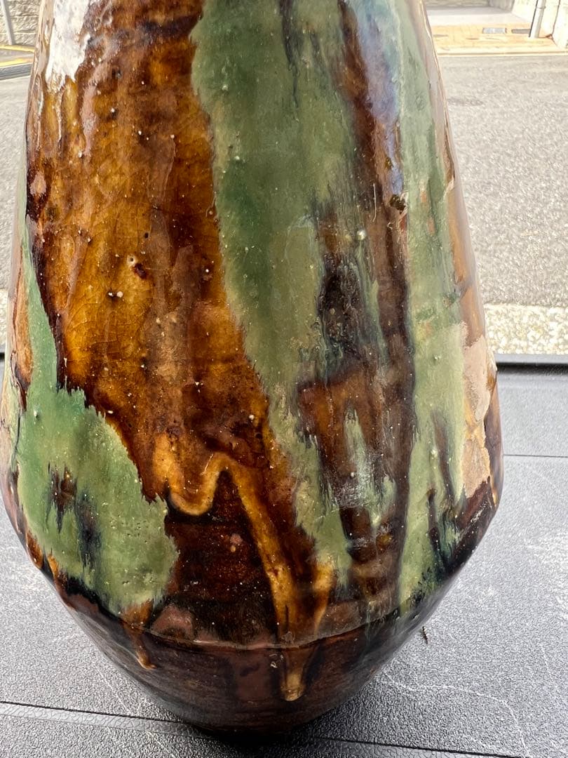 花器 花瓶 骨董品 益子焼 小鹿田焼 民藝 古美術 古道具 用の美 アンティーク