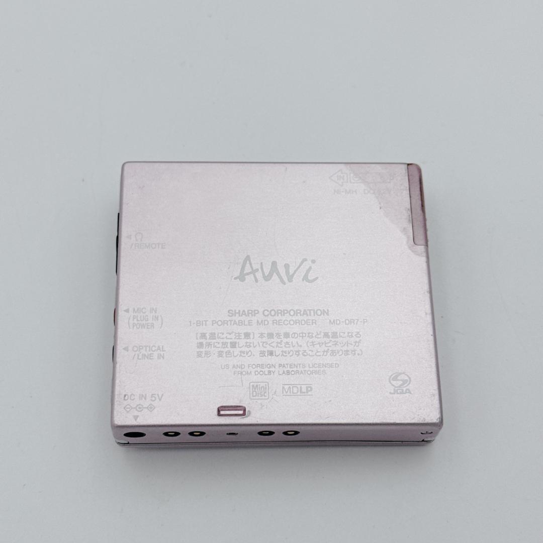【概ね美品】SHARP MD-DR7-P MDレコーダー ポータブル