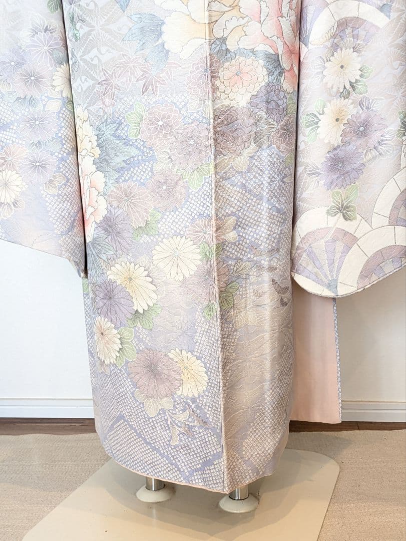 振袖フルセット 身丈162.5裄65 豪華振袖 薄紫 銀彩 正絹 逸品 成人式