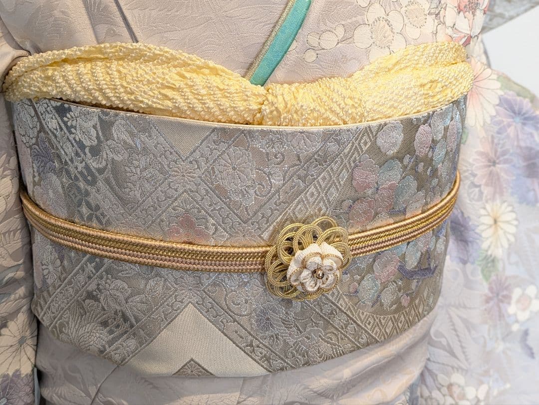 振袖フルセット 身丈162.5裄65 豪華振袖 薄紫 銀彩 正絹 逸品 成人式