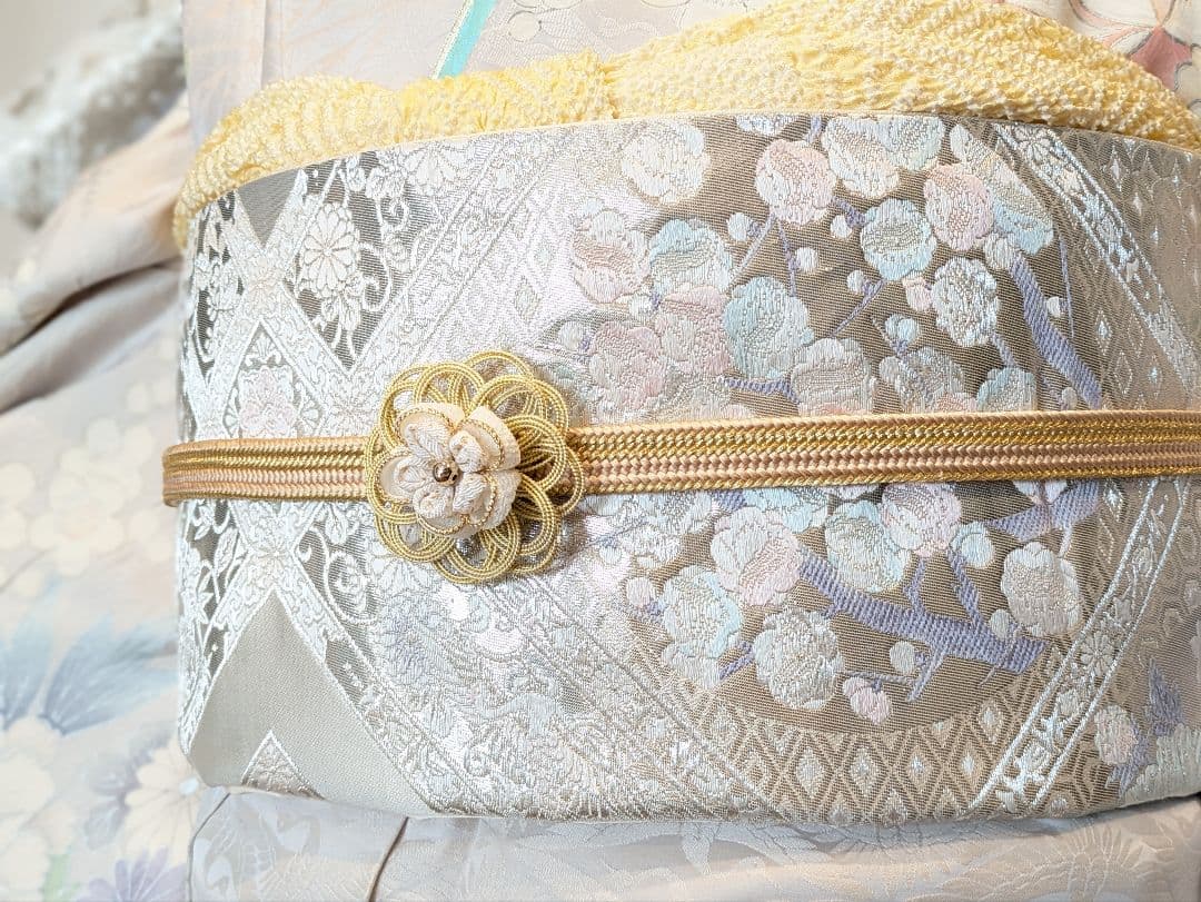 振袖フルセット 身丈162.5裄65 豪華振袖 薄紫 銀彩 正絹 逸品 成人式