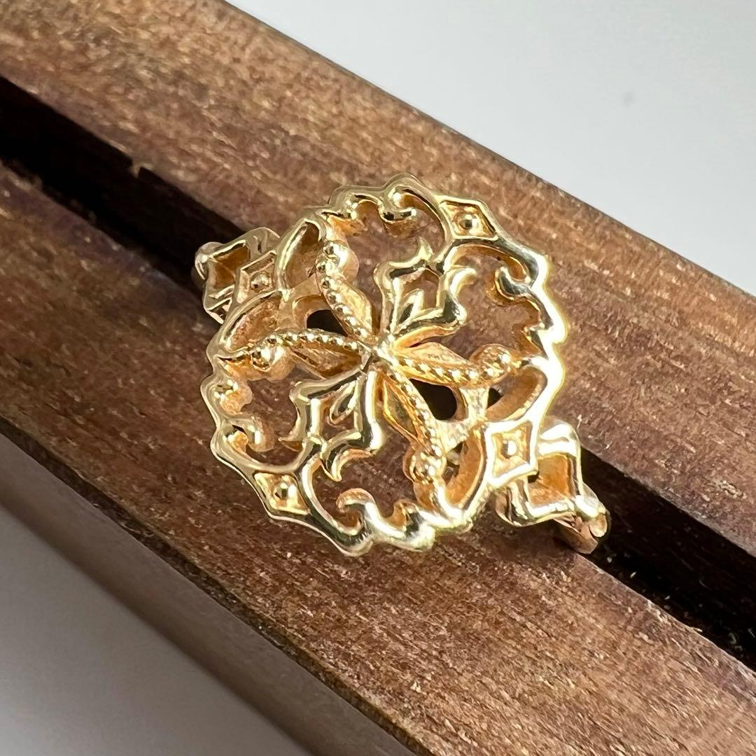 アガット　レース　ピンキーリング