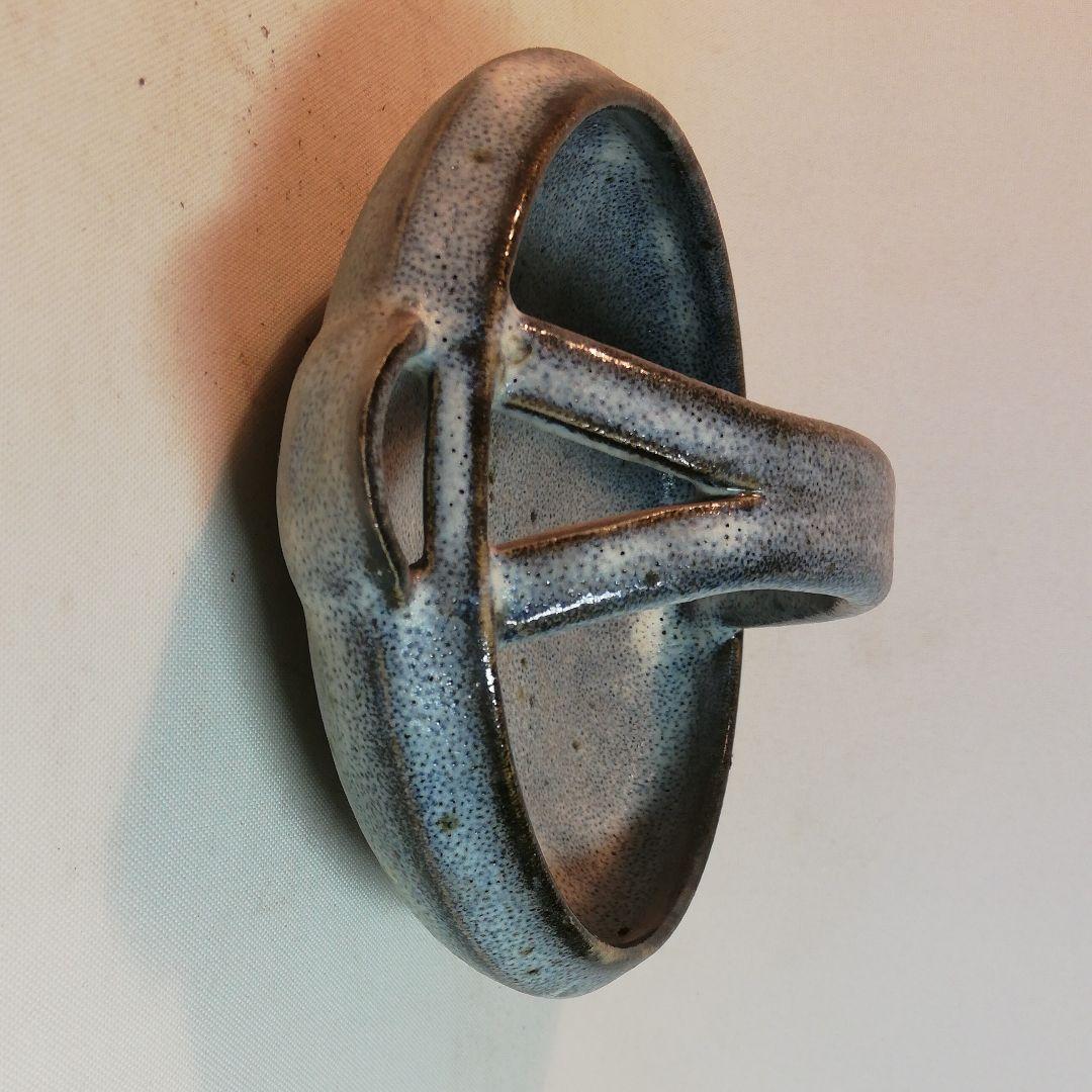 須藤武雄作、糠釉共手片口鉢、御茶席の茶菓子入れ。