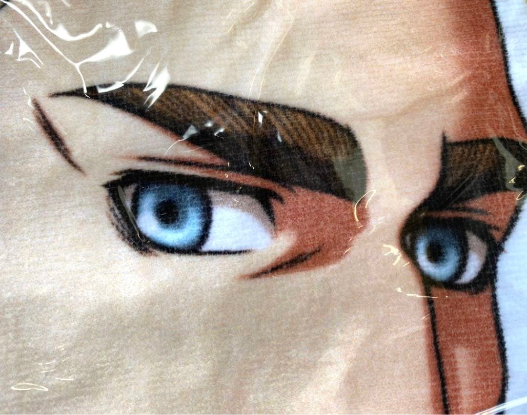 進撃の巨人　BIG タオル　エルヴィン✨ （ロングコート）アクアマリン　入手困難