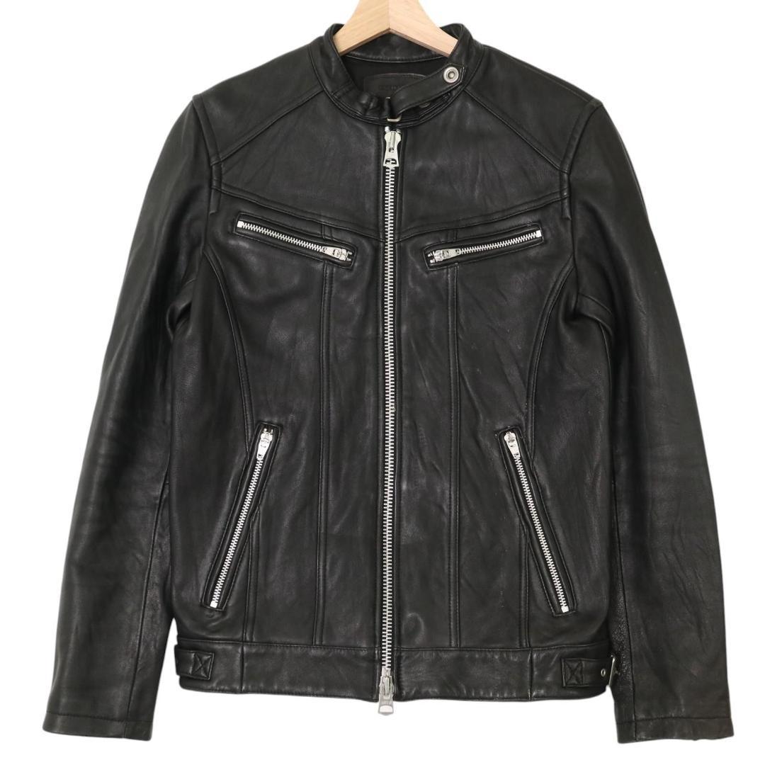 JACK ROSE/ジャックローズ ラムレザー シングルライダースジャケット