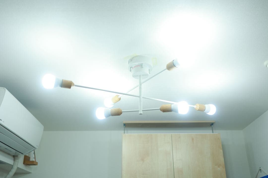 【ほぼ未使用】【今だけ割引】LED調光シーリングライト　即使用可　おしゃれ照明