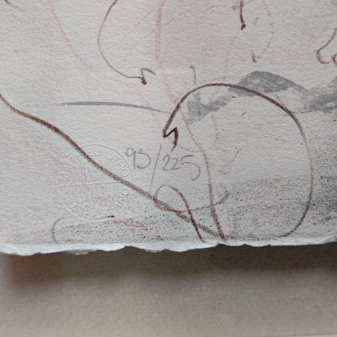 特価◯絵画　スト−ンリトグラフ版画　額装品