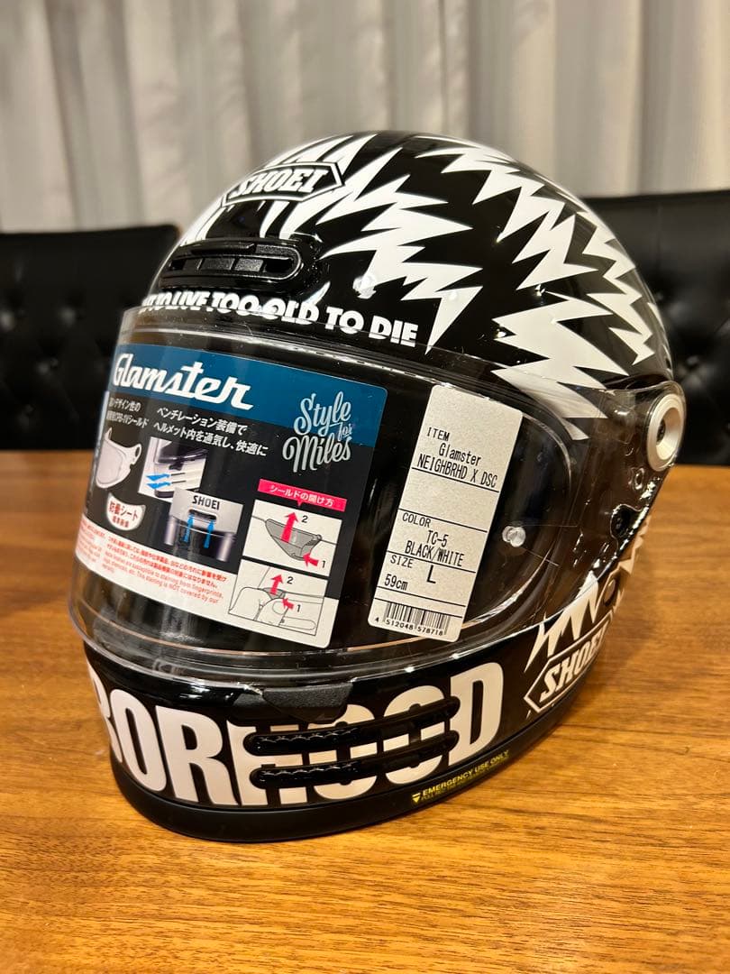 SHOEI GLAMSTER ×ネイバーフッド× DSC Lサイズ