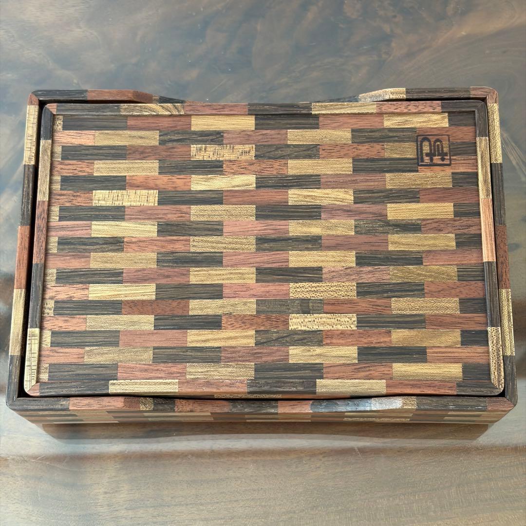 伝統工芸 寄木細工　箱 / ボックス 総無垢
