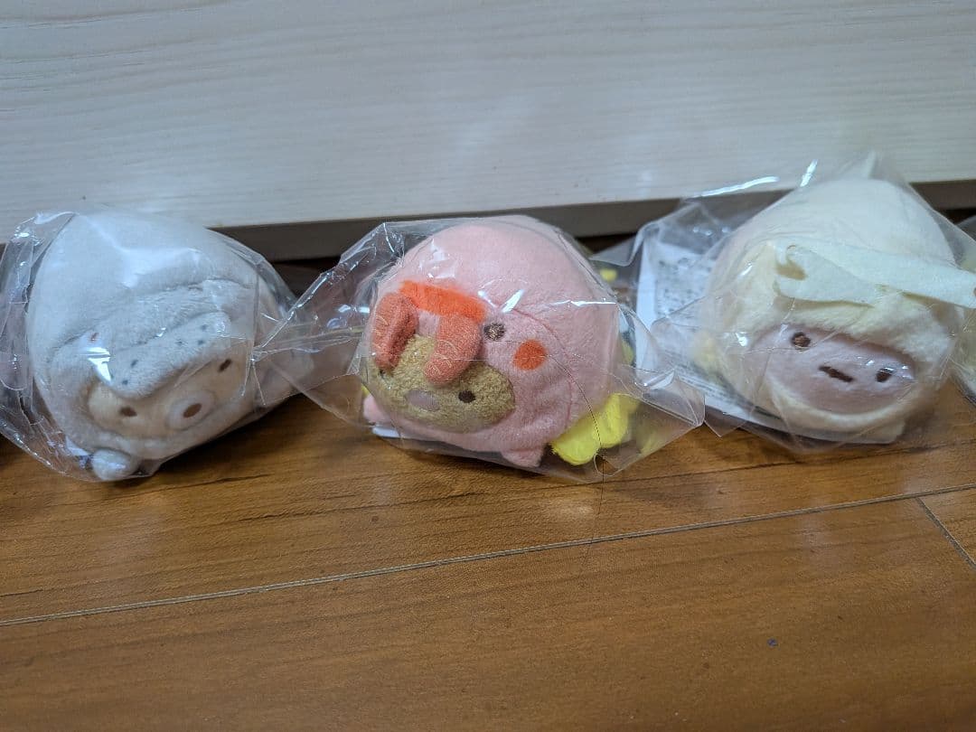 大絶滅展すみっコぐらし　てのりぬいぐるみ全8種　ステッカー全9種