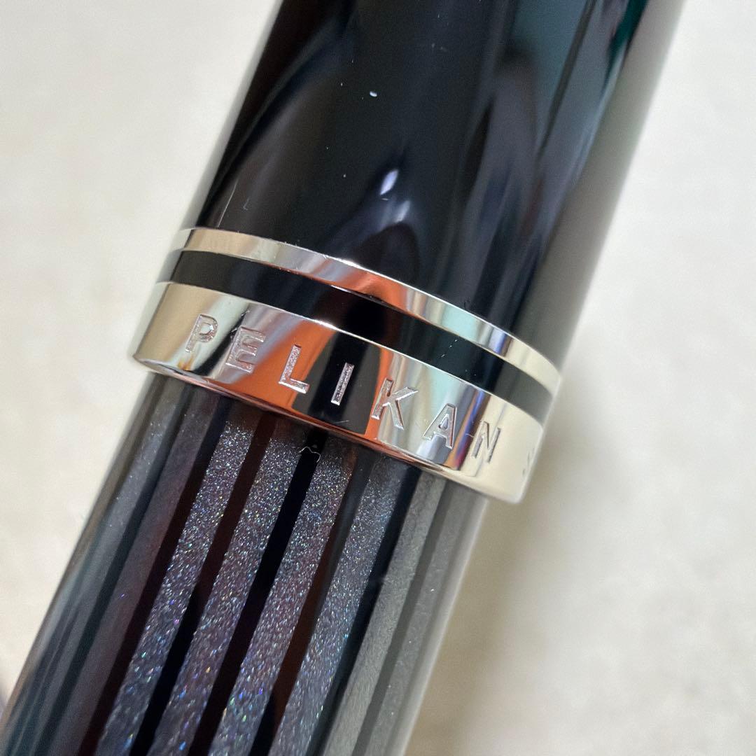 新品 Pelikan ペリカン 万年筆 スーベレーン M405 黒縞 F