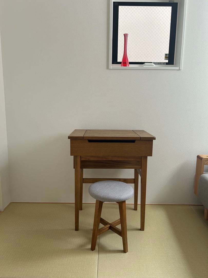 studio CLIP スタジオクリップ　ドレッサー　スツール　オーク材