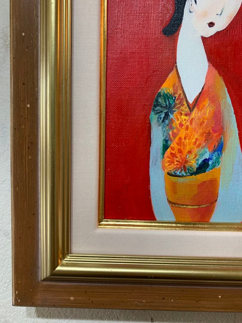 絵画　油彩肉筆画　安藤みくに『乙女狂想3』SMサイズ　個展作品