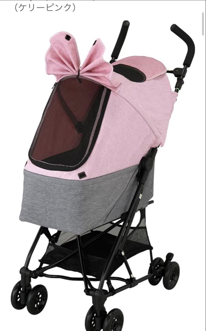 コムペットワイワイコンパクト！　ペットカート ピンク