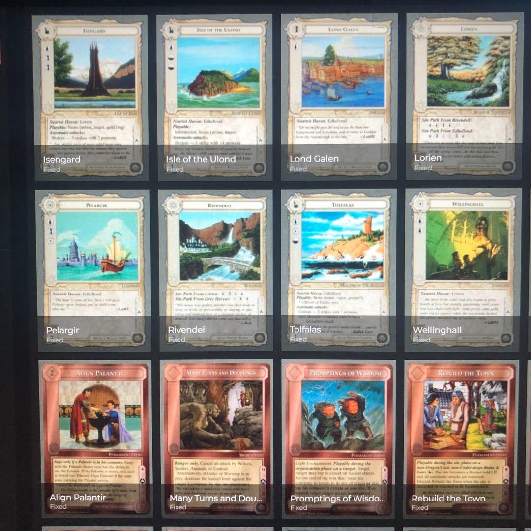 ミドルアース　カード　チャレンジデッキA ccg 指輪物語　希少