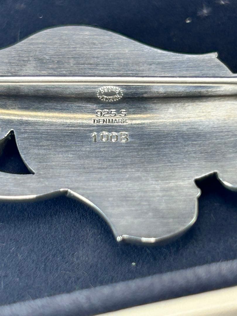   925シルバー ブローチ　#100B ムーンストーン