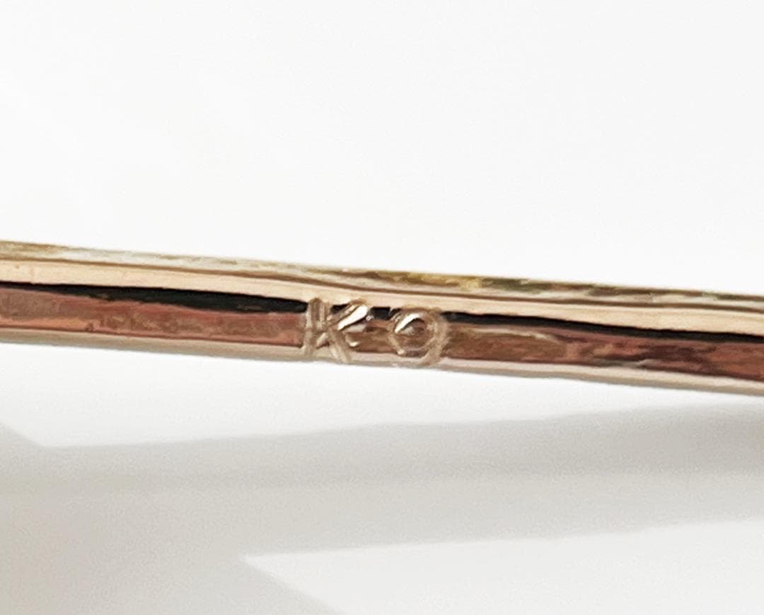 K9 スクエア スタッドピアス｜約2.8g｜イギリス　アンティーク