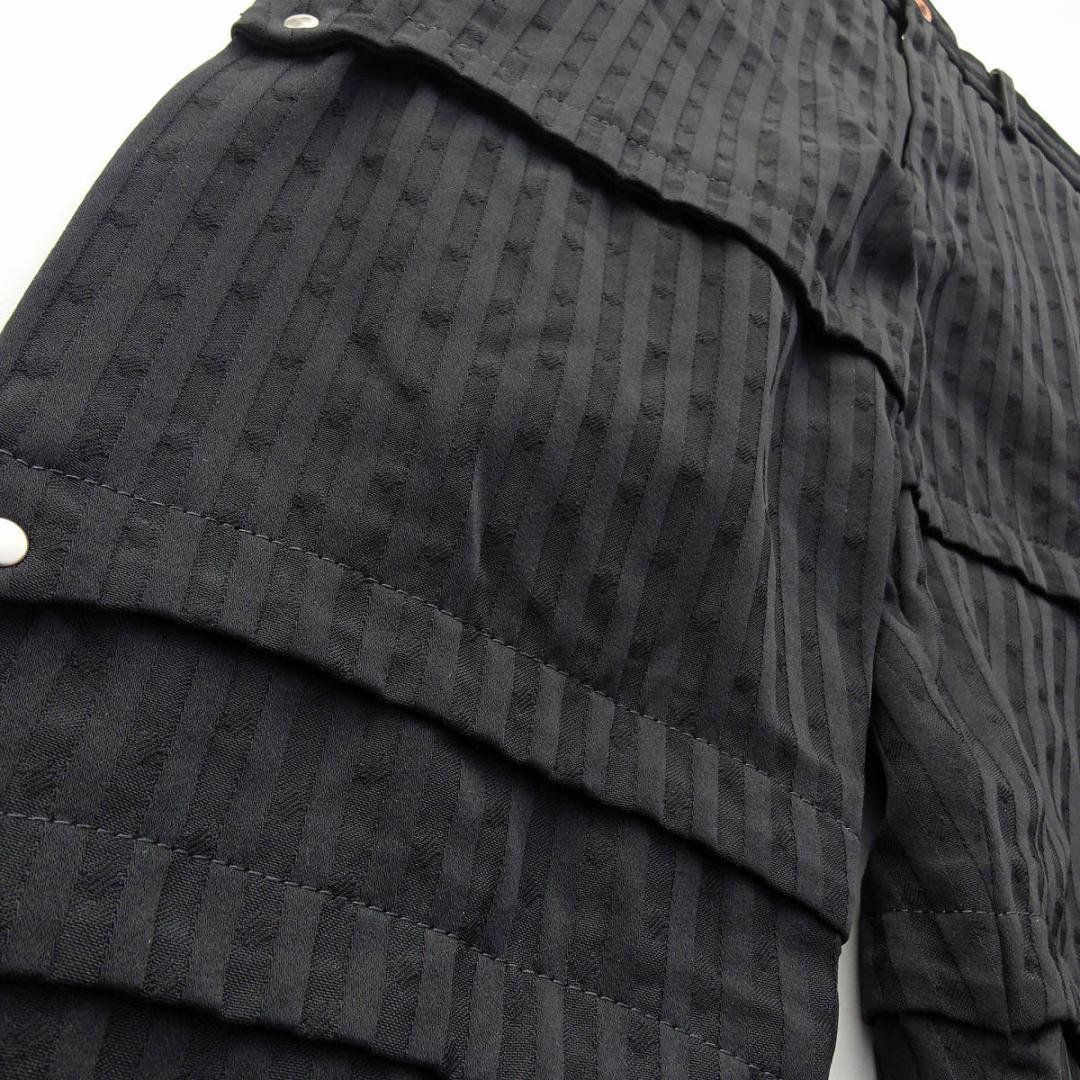 2016コムデギャルソンオムプリュスクロップドパンツ縮絨柄 ハトメスタッズXS