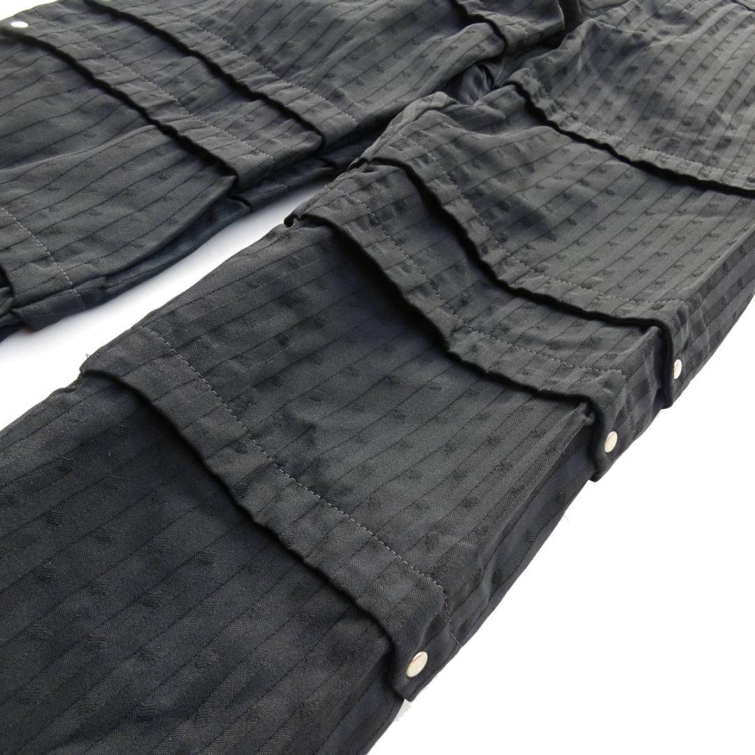 2016コムデギャルソンオムプリュスクロップドパンツ縮絨柄 ハトメスタッズXS