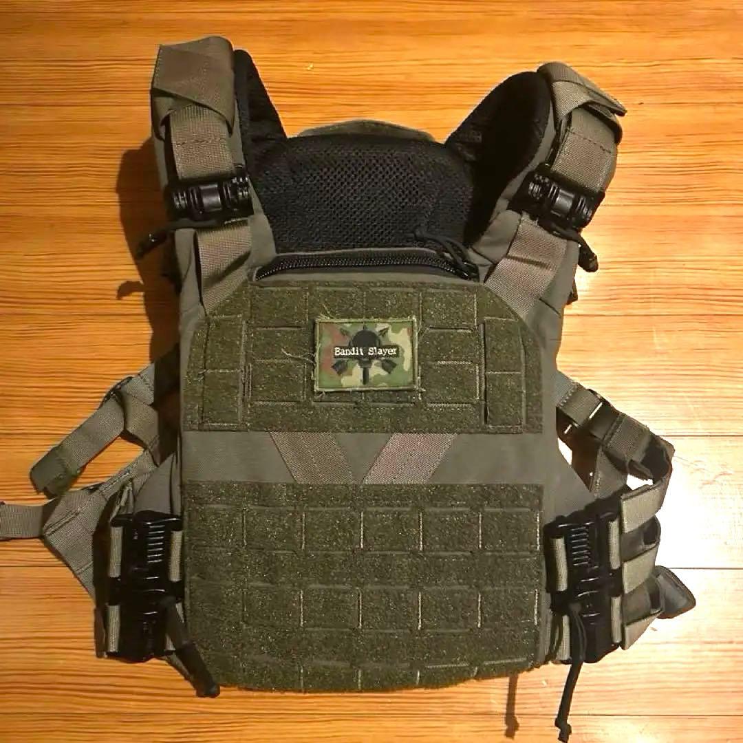 実物AGILITE プレートキャリア K19 レーザーカットMOLLE