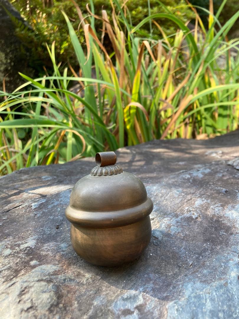 ハートの愛らしい鐘　ヴィンテージ品　ブロンズ製　2個セット　結婚　ウエディング