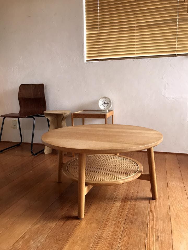 unico SOLK ローテーブル Φ760 机 円形 ウッド ウニコ