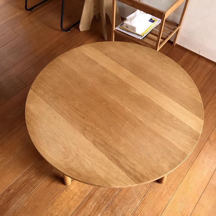 unico SOLK ローテーブル Φ760 机 円形 ウッド ウニコ