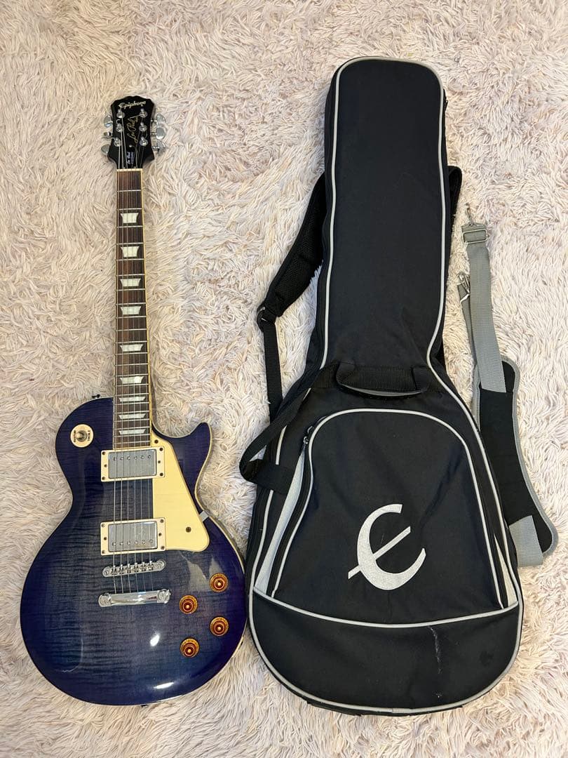 Epiphone Les Paul Standard ブルー 専用ケース付き