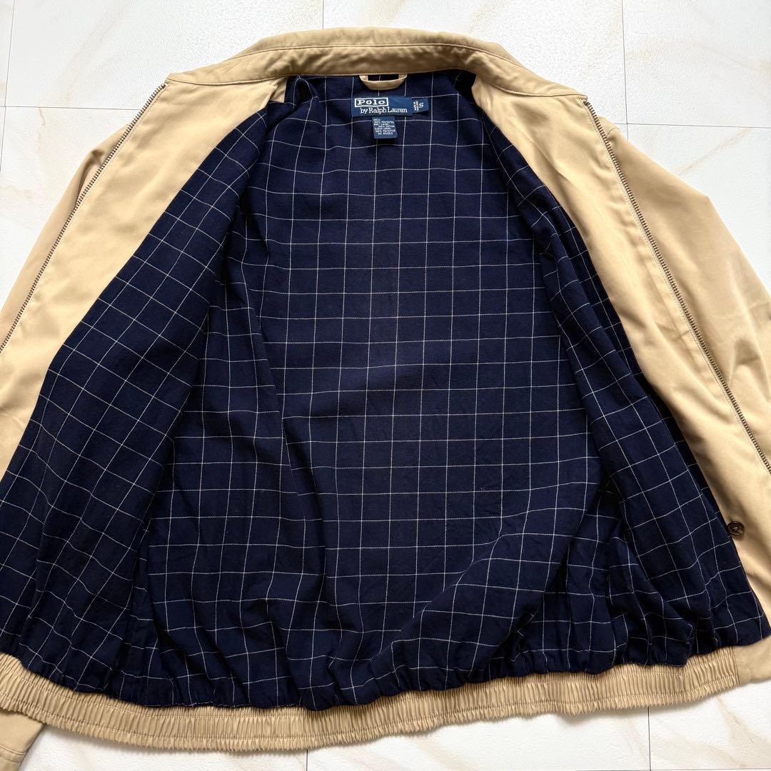 ポロ ラルフローレン スイングトップ 黒ポニー刺繍 ベージュ S