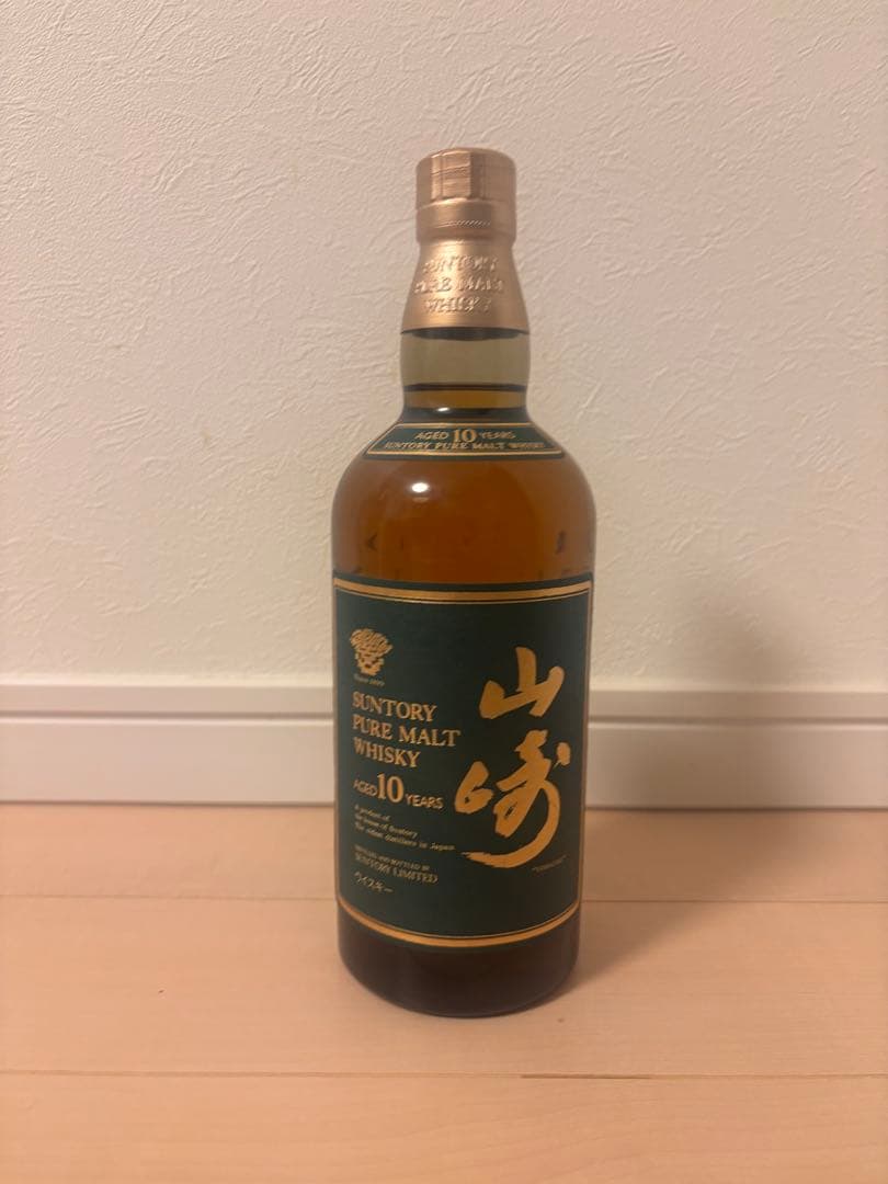 【未開封】サントリー 山崎10年 ピュアモルトウイスキー グリーンラベル 750