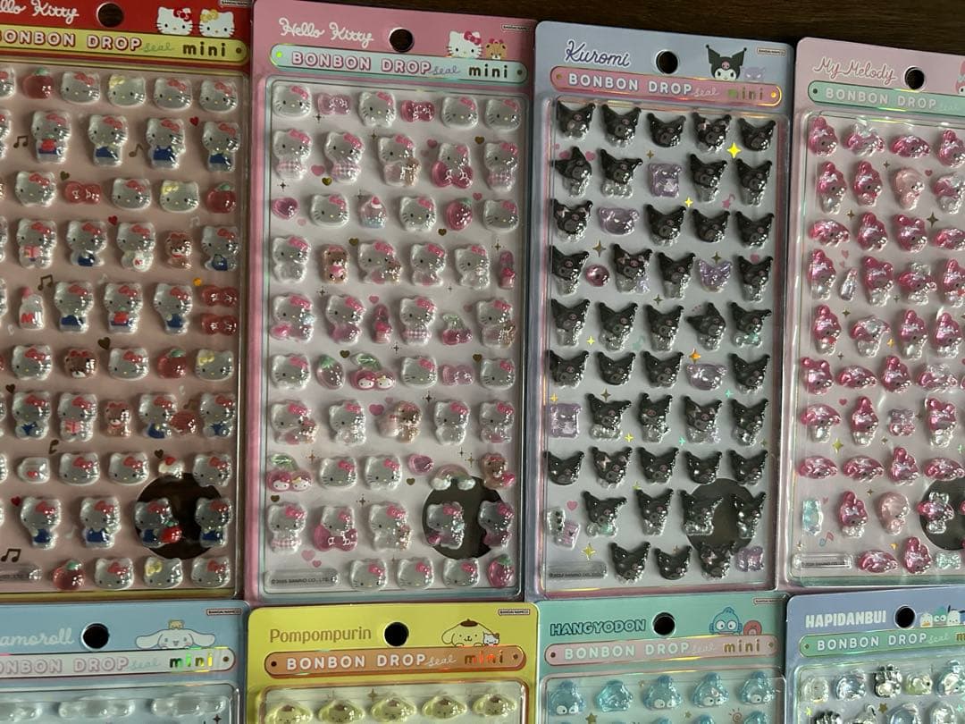 【正規品 未開封】ボンボンドロップシール サンリオミニ 8種 コンプリート