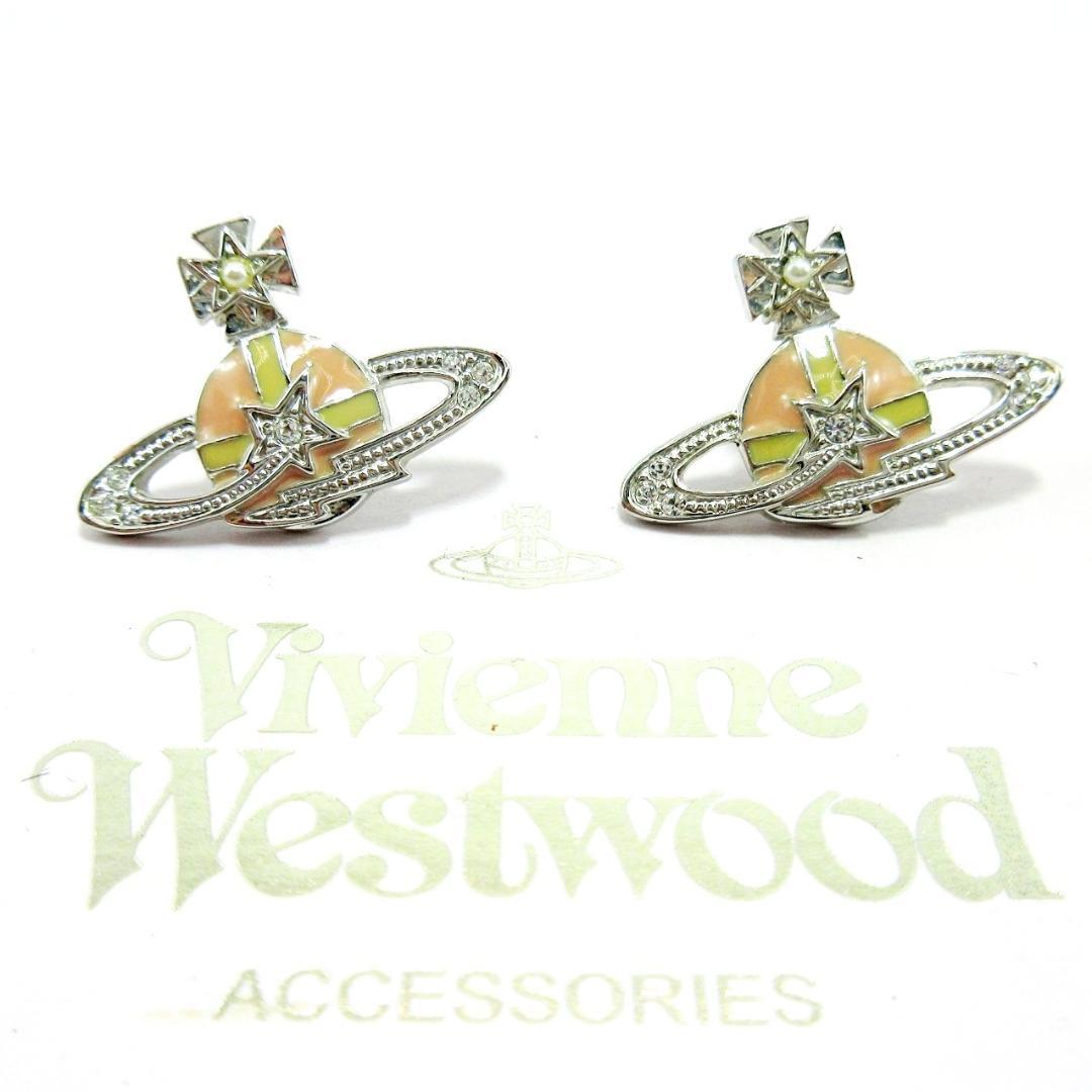 ✨極美品✨ヴィヴィアンウエストウッド ラインストーン オーブ ピアス