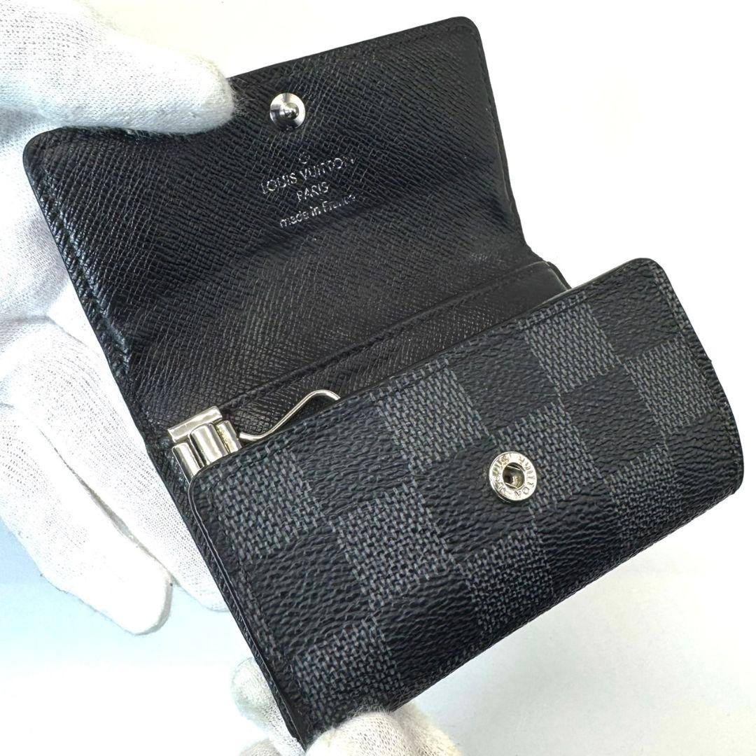 ルイヴィトン ダミエグラフィット ミュルティクレ6 キーケース 6連 鍵 黒