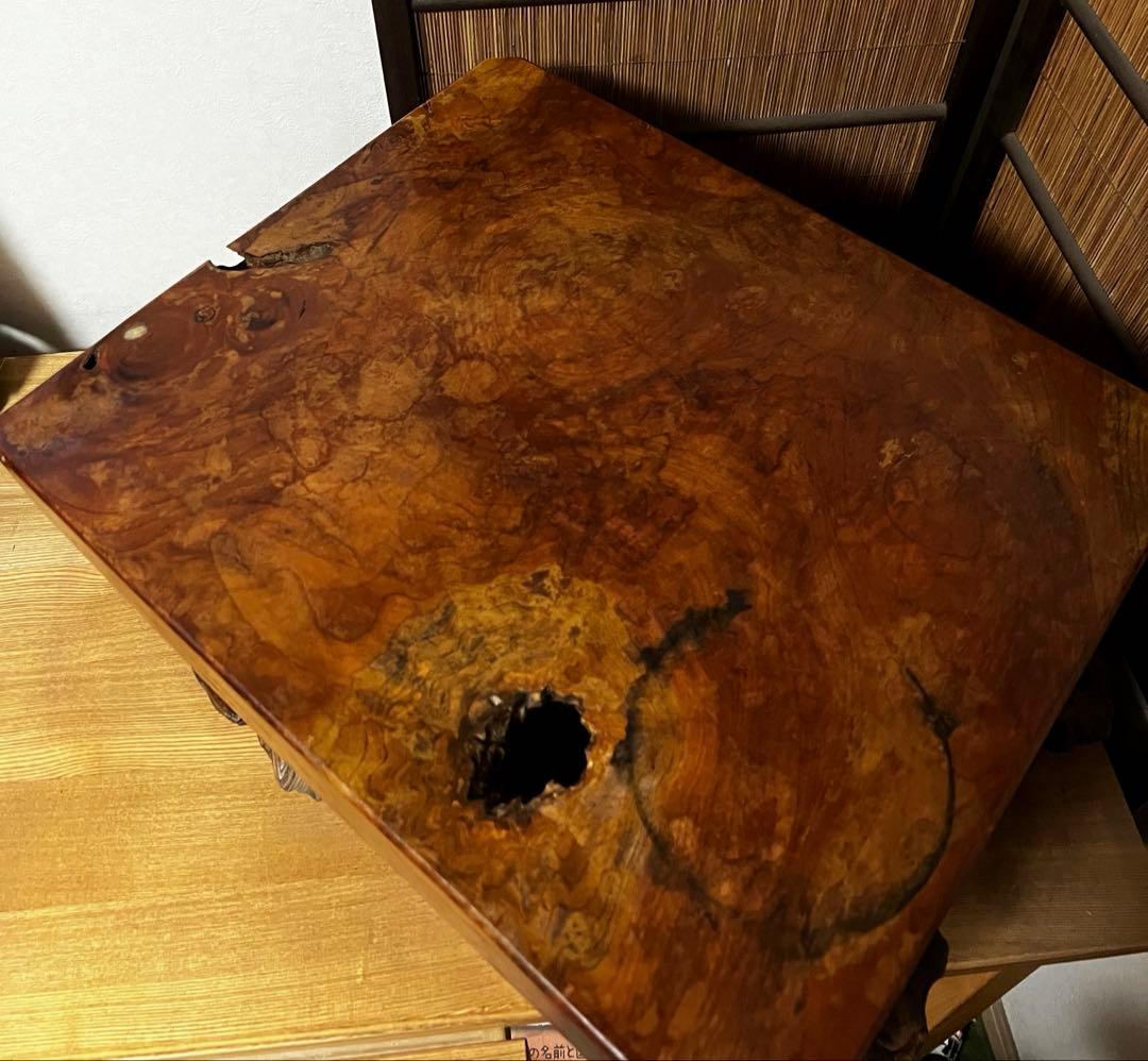 時代 無垢 超重量級 13.6㎏ 古木 刳抜彫り 花台 香台 盆栽台 特価中