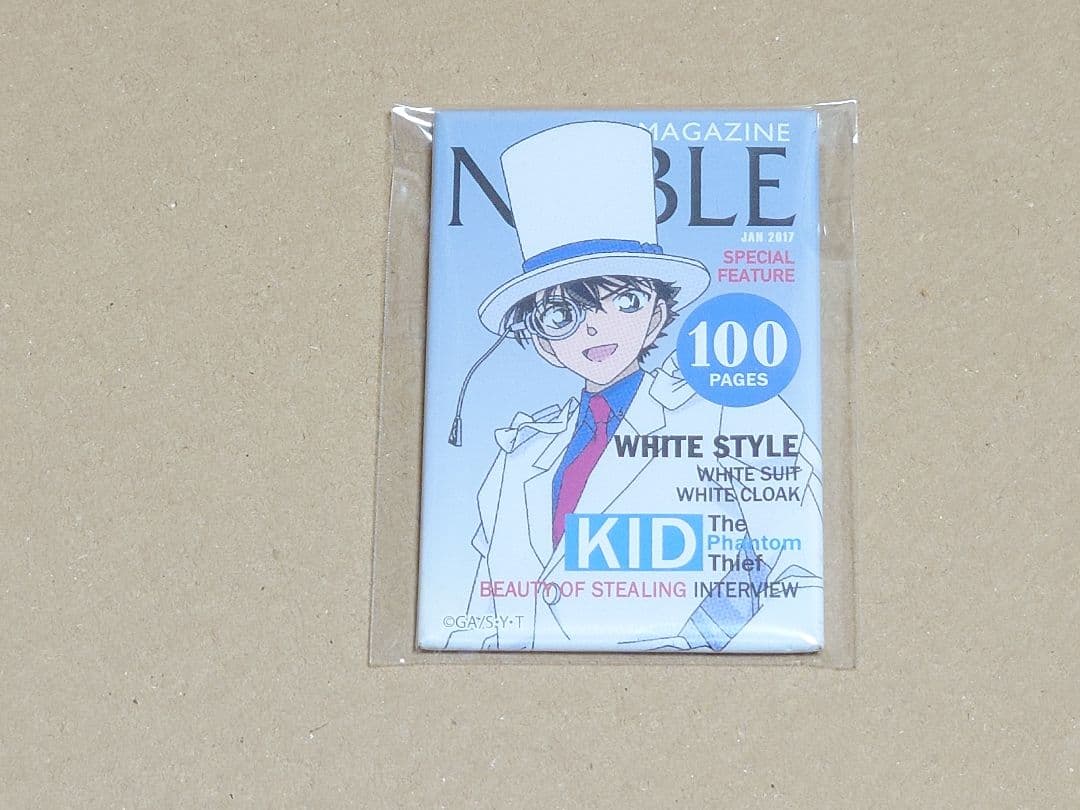 希少品 名探偵コナン 雑誌風 缶バッジ 怪盗キッド