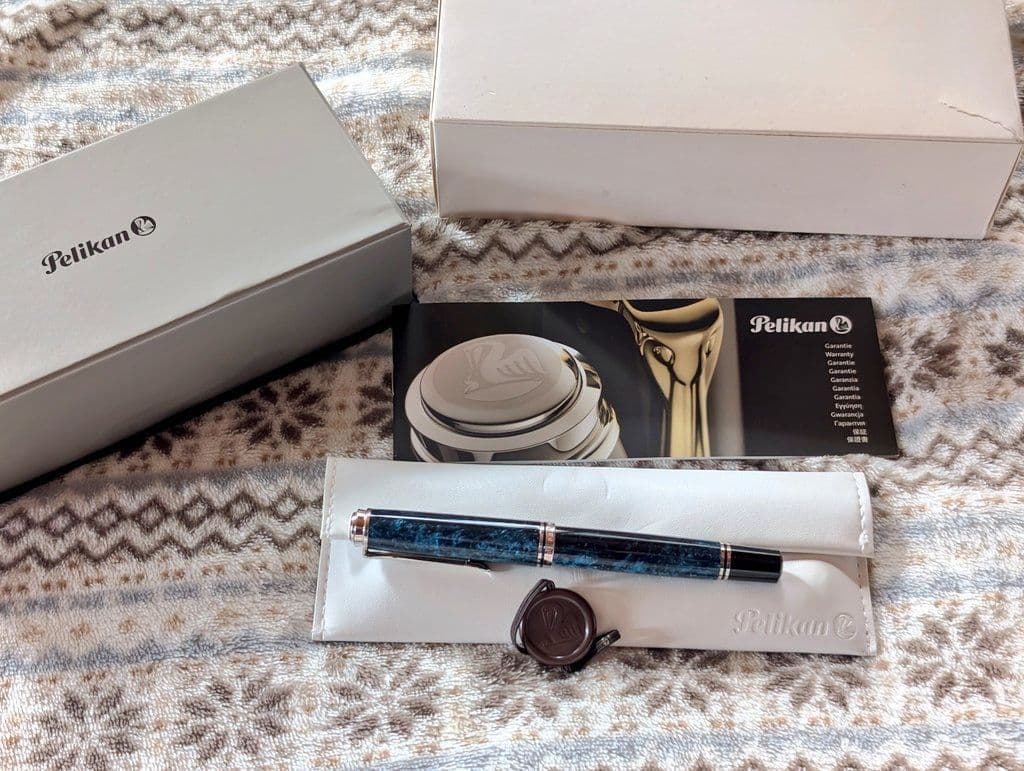 【超希少品】ペリカン　スーベレーン　M８０５　EF　オーシャンスワール