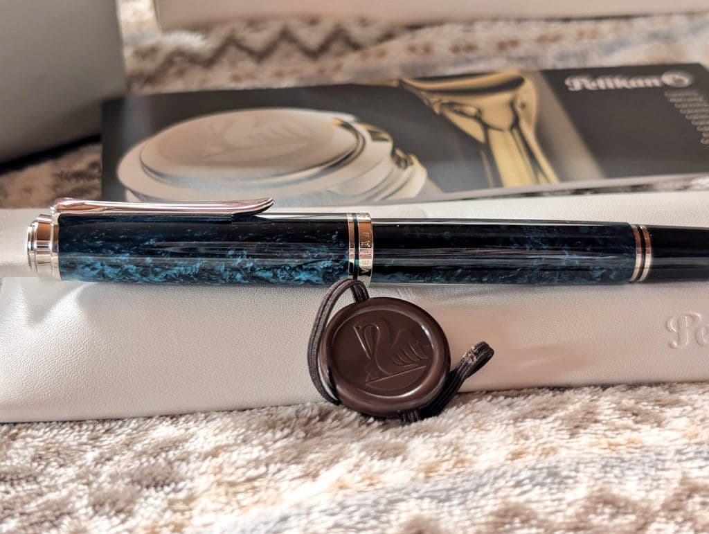 【超希少品】ペリカン　スーベレーン　M８０５　EF　オーシャンスワール