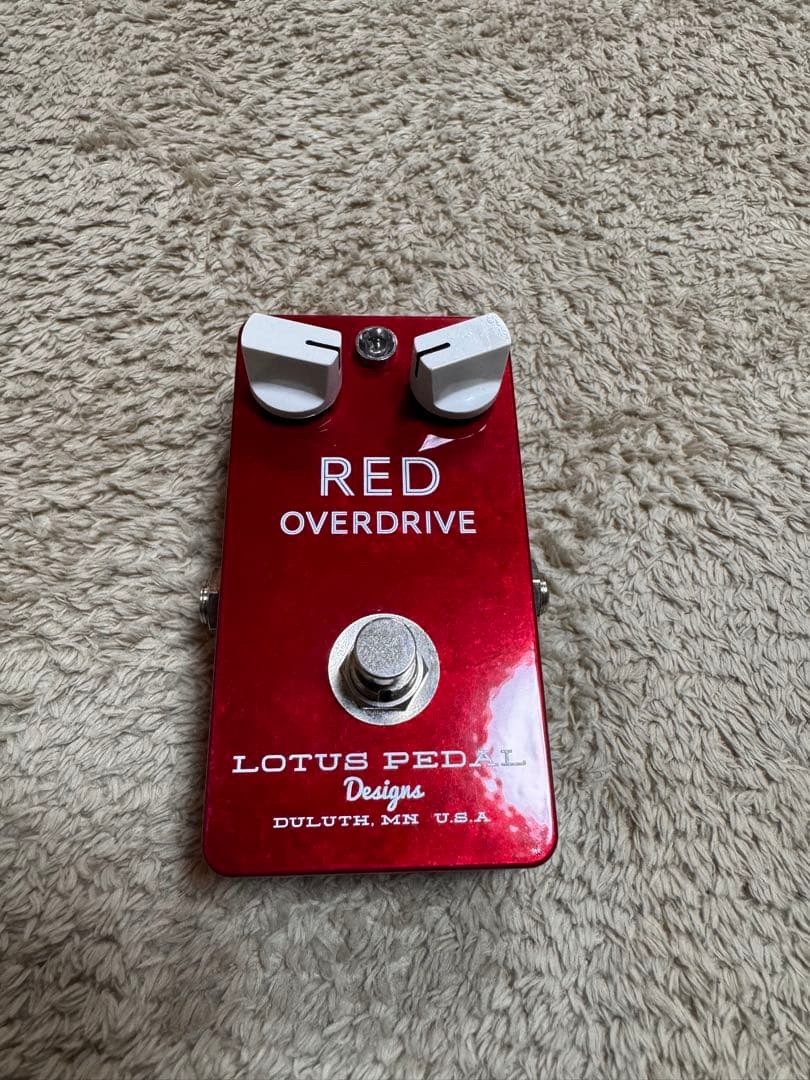LOTUS PEDAL RED OVERDRIVE オーバードライブ