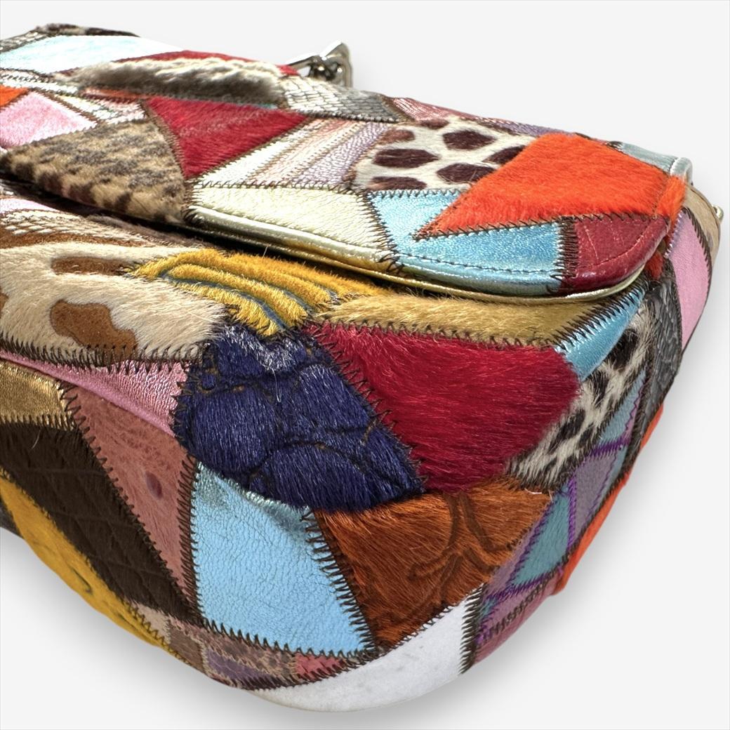 『TANGO』タイハイブランド レザーパッチワーク チェーンバッグ