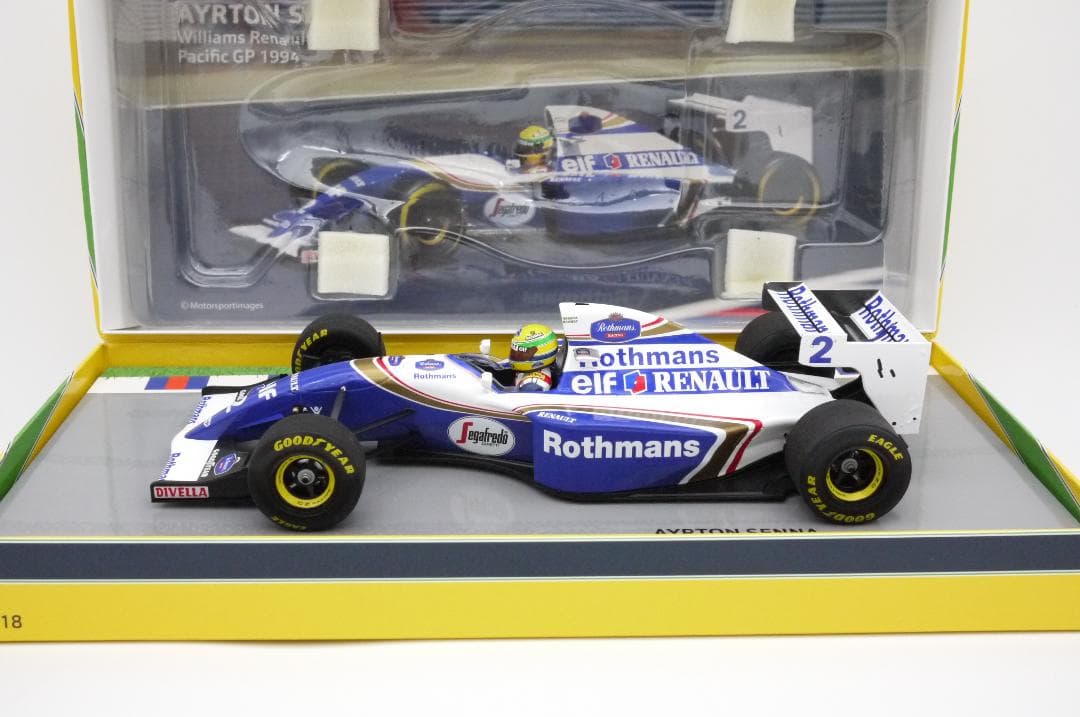 1/18 ウィリアムズ FW16 パシフィックGP ロスマンズ A.セナ