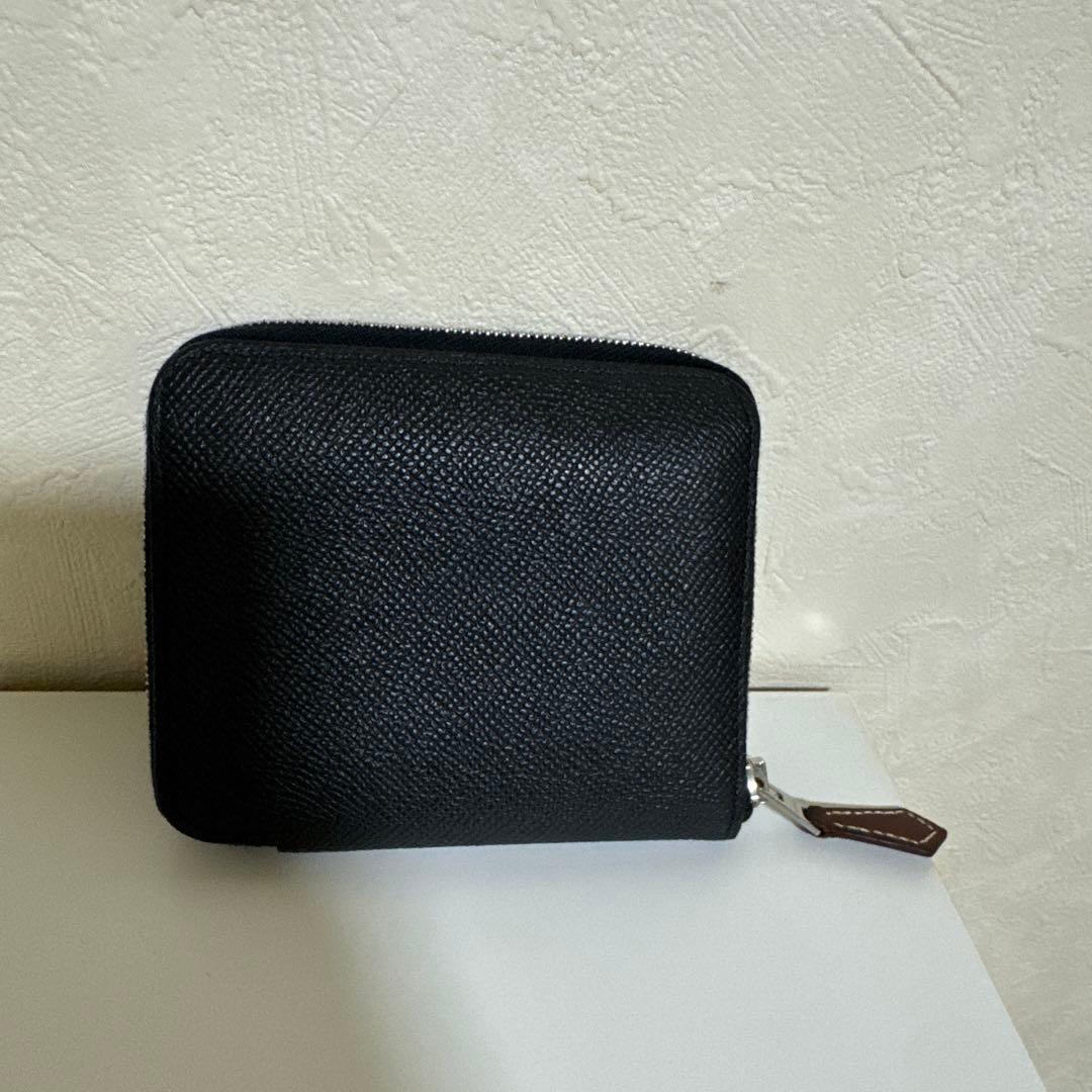 HERMES エルメス　財布　アザップ　シルクイン　コンパクト　ブラック