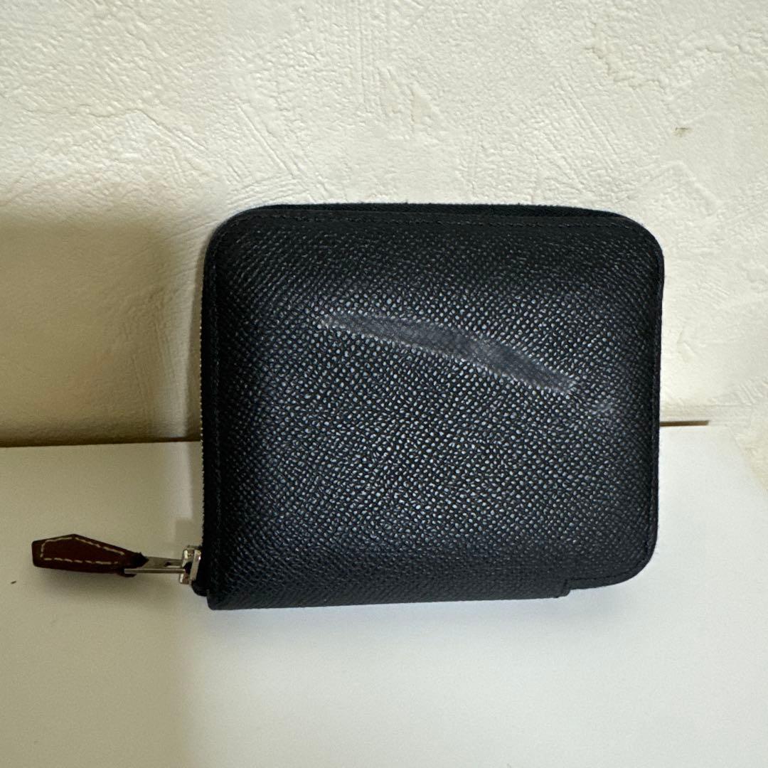HERMES エルメス　財布　アザップ　シルクイン　コンパクト　ブラック