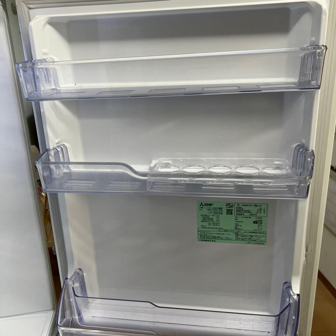 値下げ！3ドア　三菱ノンフロン冷蔵庫　冷凍室　製氷機能付き