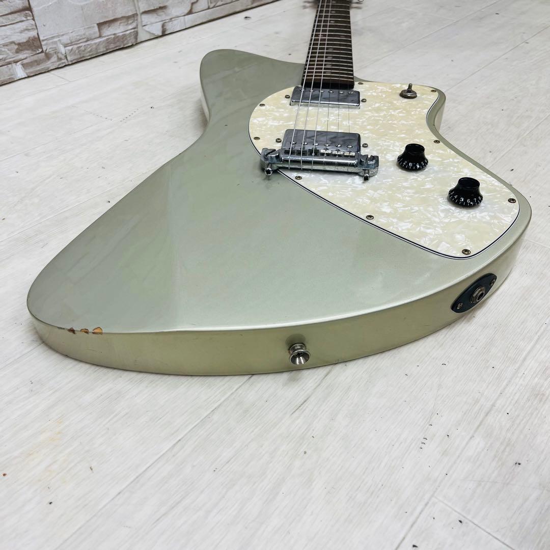 Burny バーニー エレキギター シャチ H-45 シルバー