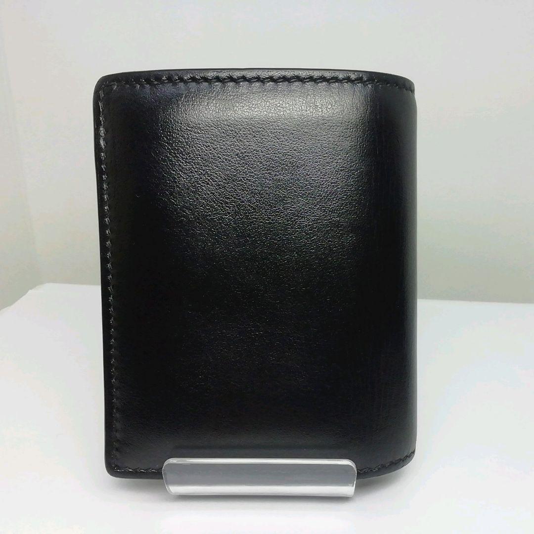 GUCCI　グッチ　コンパクト　ブラックレザー　折り畳みタイプ　保存袋・付属品